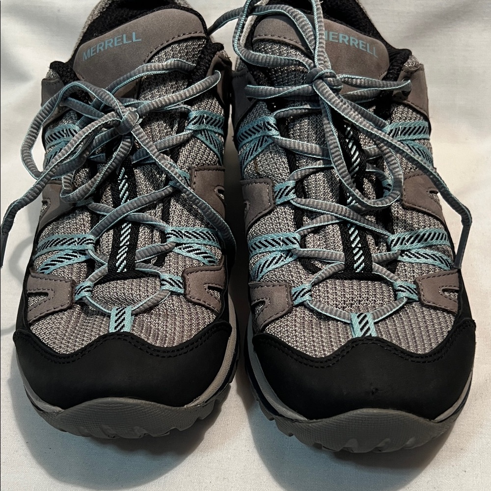 Merrell Gray, Black & Blue Trail Shoes - Picture 11 of 11